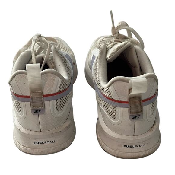 Reebok Fusium Run Lite Sneakers Womens Size 8 White Purple Red Shoe EH0395 Walk - Picture 3 of 7